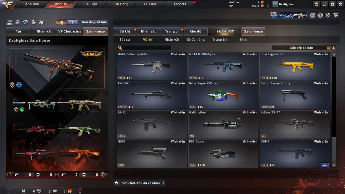 shop acc cf uy tin gia re